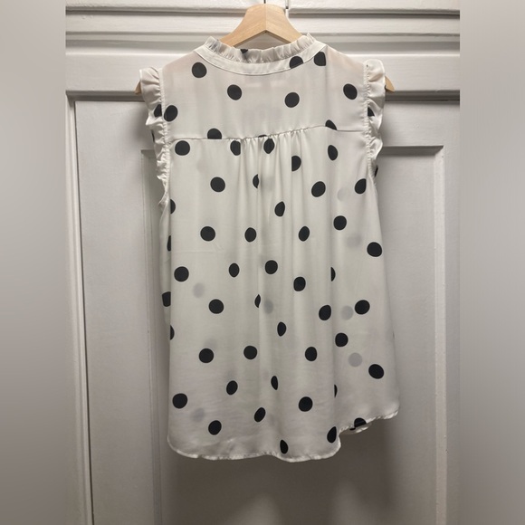 Navy and white polka dot blouse - Picture 2 of 3